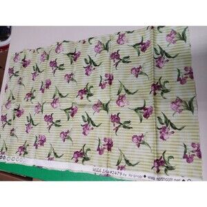 1/2 Yard X 22 Cotton Fabric Wild Iris #2479 By Ro Gregg Northcott